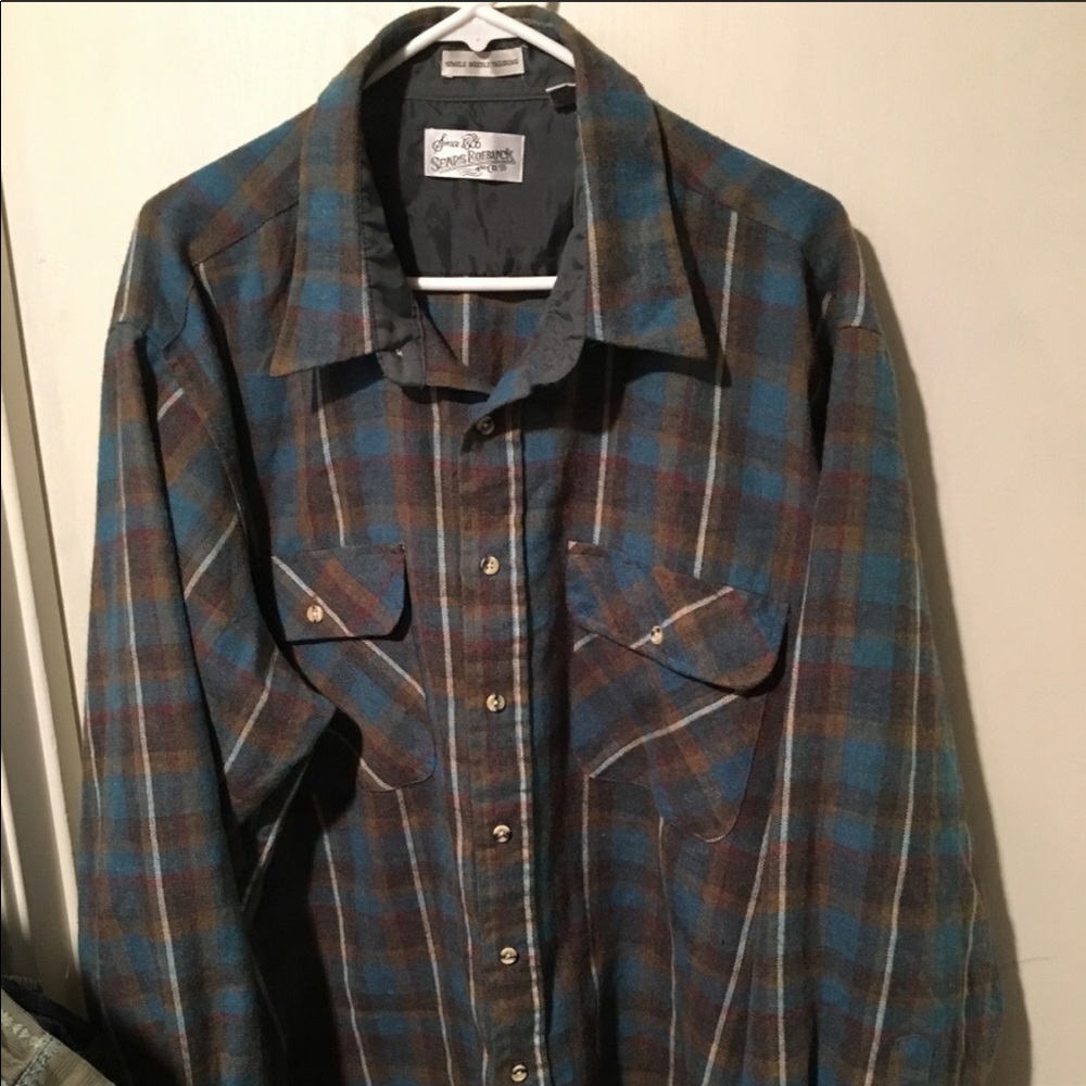 Vintage sears plaid Pendleton style Flannel